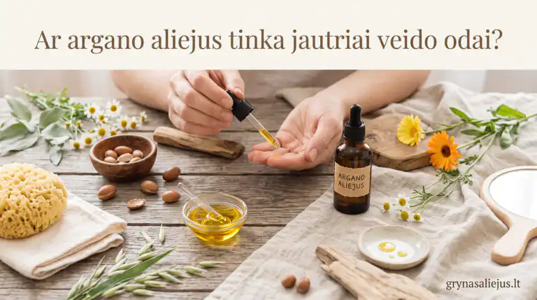 Ar argano aliejus tinka jautriai veido odai?