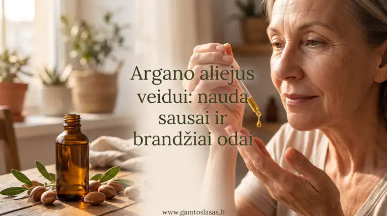 Argano aliejus veidui: nauda sausai ir brandžiai odai