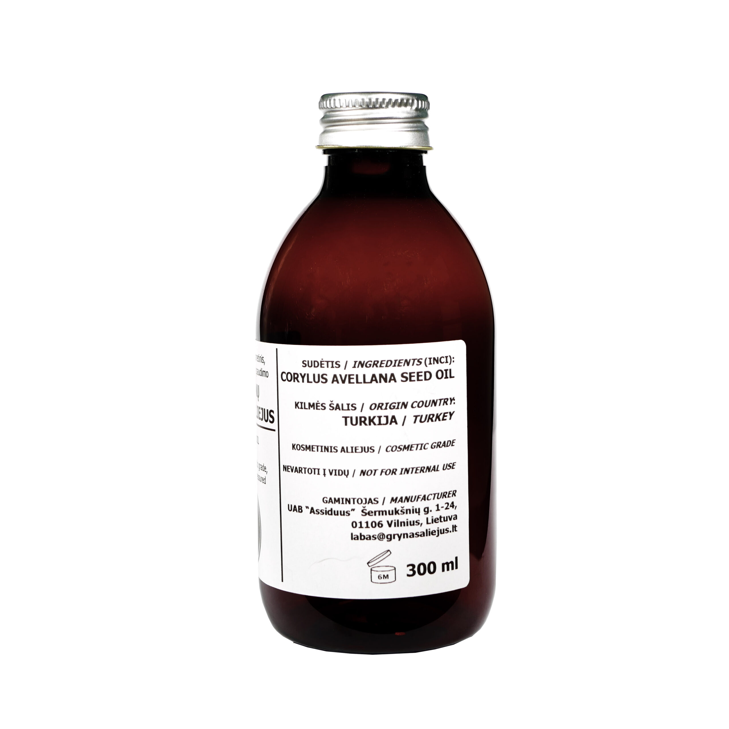 Lazdynų riešutų grynas šalto spaudimo aliejus - Image 2