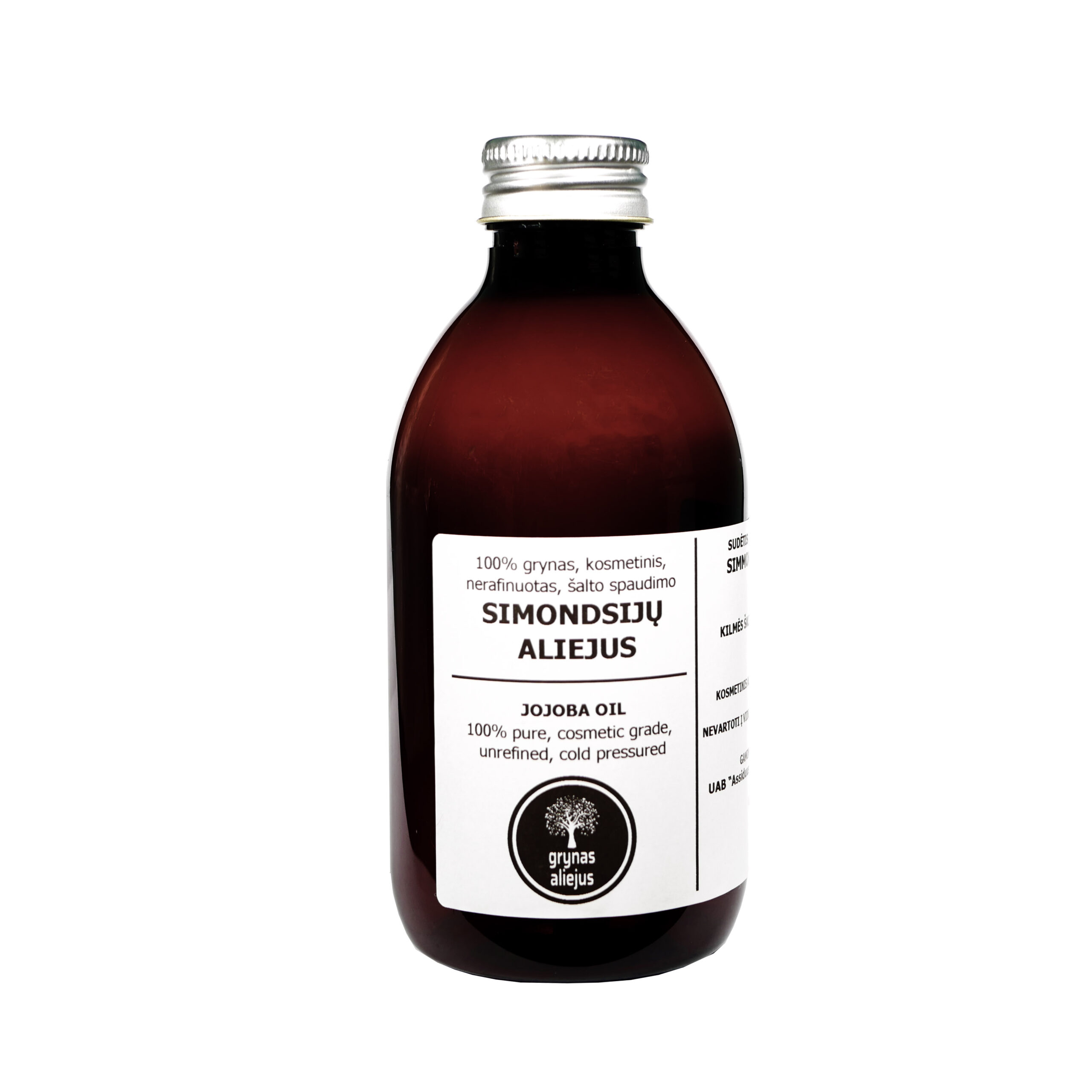 Simondsijų (jojoba) grynas šalto spaudimo aliejus